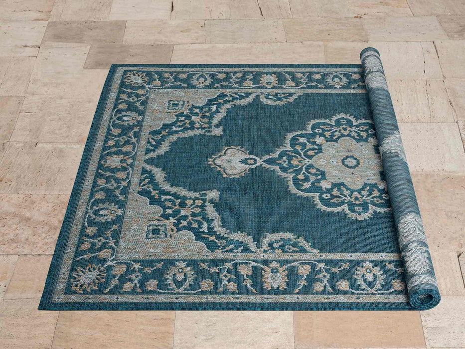 HR Waterproof Bohemian Traditional Design Outdoor Rug: Stain/Fade-Resistant #1672