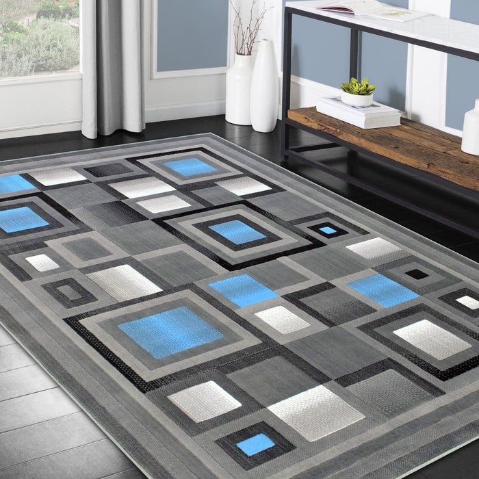 Geometric Abstract Area Rug LUX-910