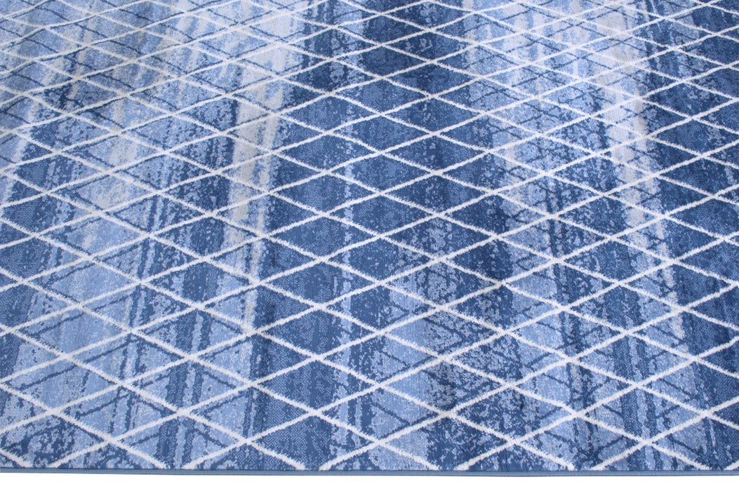 Moroccan Trellis/Diamond Pattern Area Rug #81