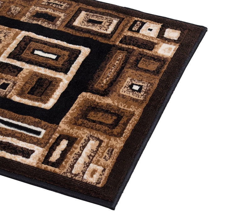 Frame/Boxy/Cube Pattern-Shed Free Rug