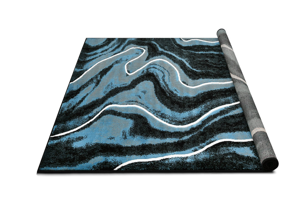 Contemporary Abstract Area Rugs Marble Pattern #296