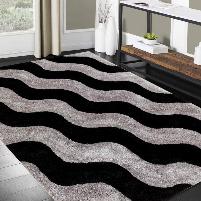 Plush 3D Shag Rug: Stylish, High Pile, Premium Comfort # 02