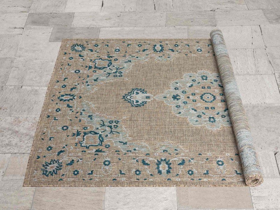 HR Waterproof Bohemian Traditional Design Outdoor Rug: Stain/Fade-Resistant #1672