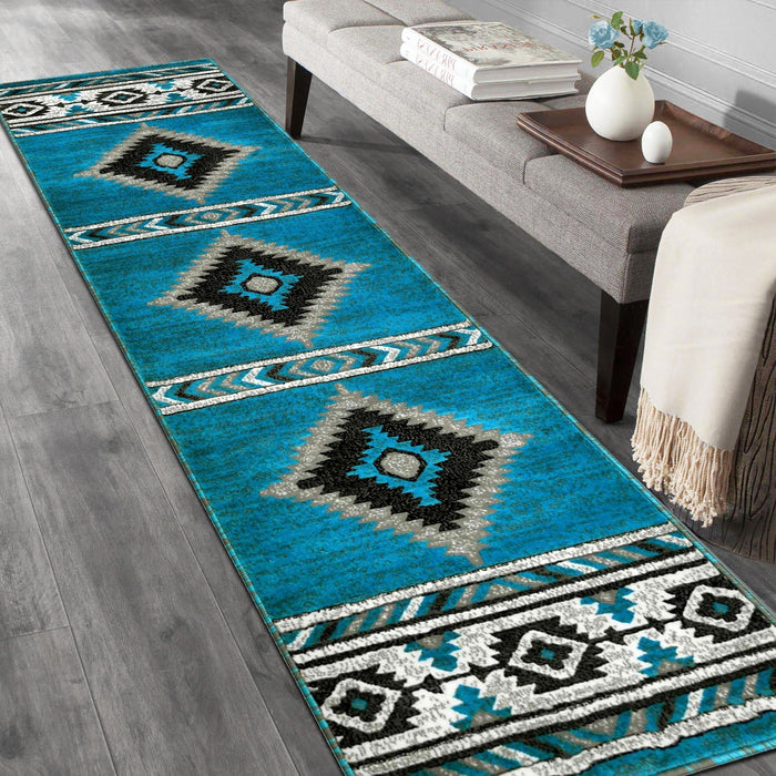 HR Southwestern Rugs Tribal Medallion #1241