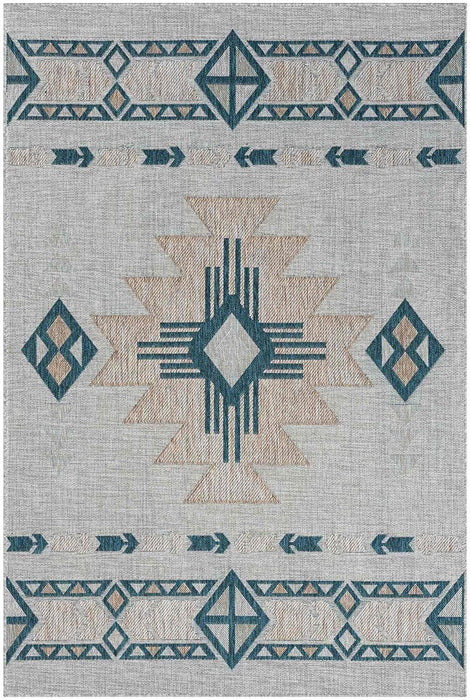 HR Waterproof Southwestern Navajo Outdoor Rug #1664