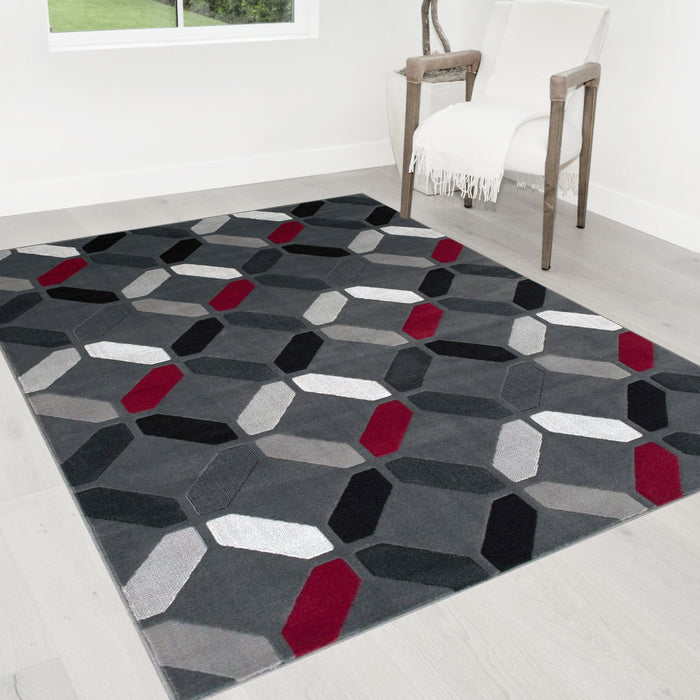 Abstract Area Rug Abstract/Geometric Pattern