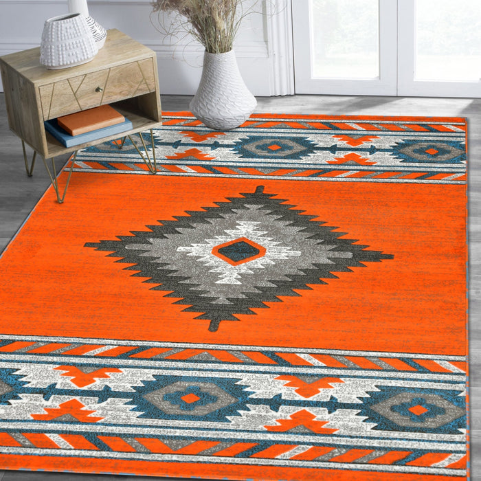 HR Southwestern Rugs Tribal Medallion #1241