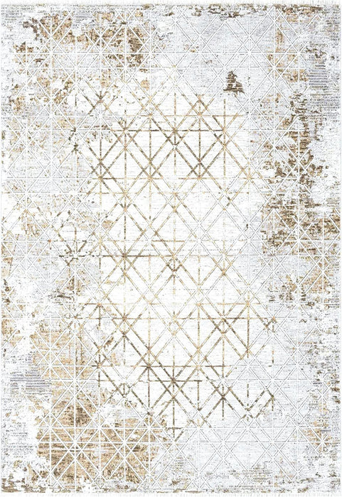 HR Area Rug Marble Rug Gold Floor Mat Gold, Mocha, Bone #47