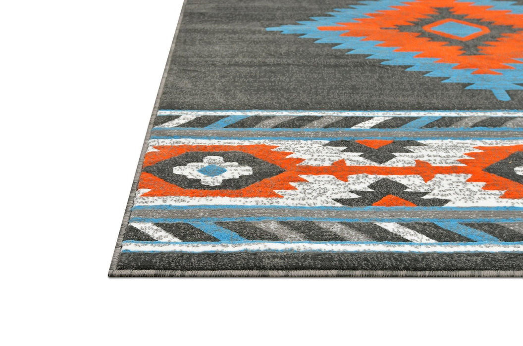 HR Southwestern Rugs Tribal Medallion #1241