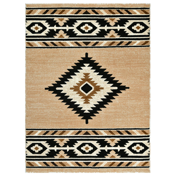 HR Southwestern Rugs Tribal Medallion #1241