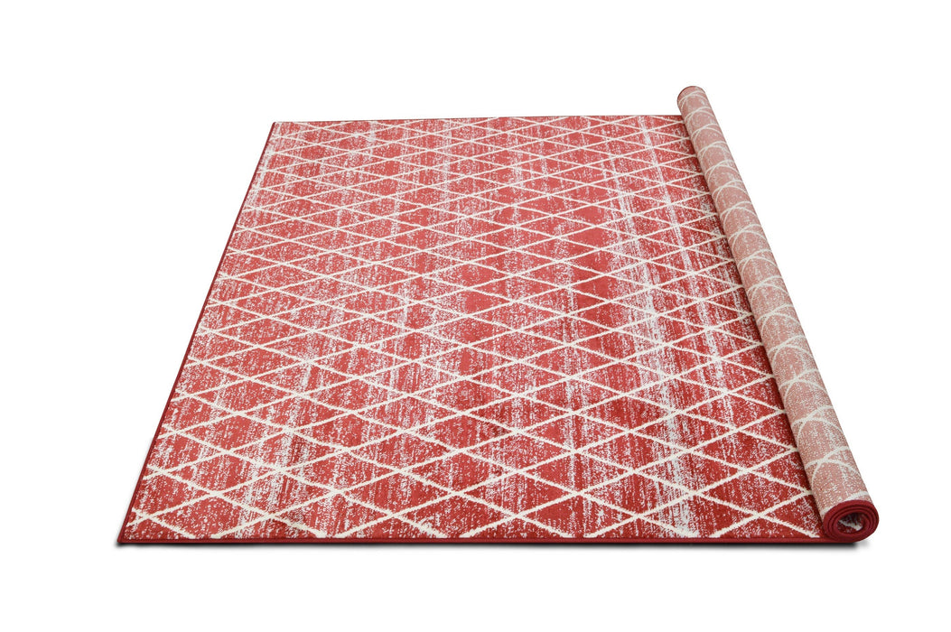 Moroccan Trellis/Diamond Pattern Area Rug #81