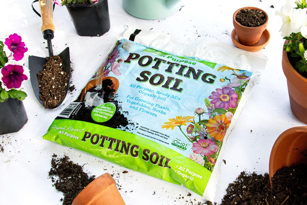 Organic Potting Soil Mix - All Purpose Ready-to-Use Garden Soil for Indoor-Outdoor Plants, Vegetables, Herbs & Flowers - Enriched with Nutrients, Eco-Friendly