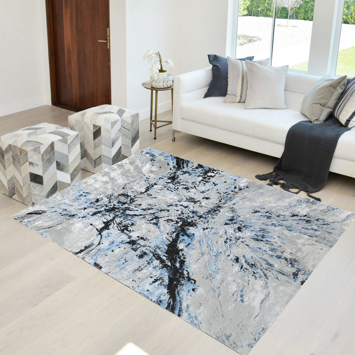 Modern Bohemian Soft Touch Rug Liquid Pattern Area Rugs ,Viscos 75