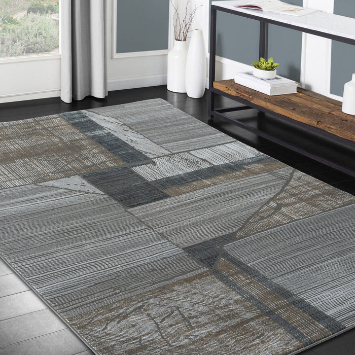 HR Premium Super Soft Polyester Abstract Area Rug #456