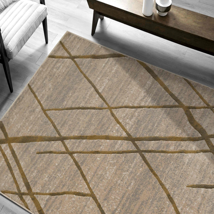 Diamond Pattern Contemporary Abstract Area Rug