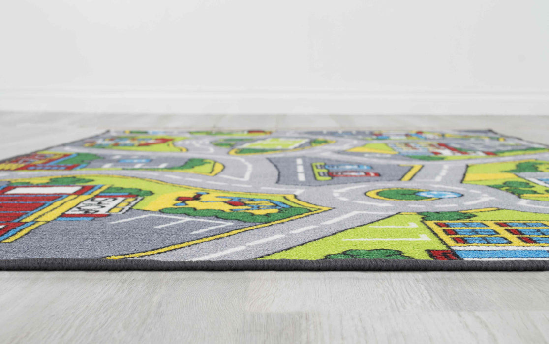 Kids Car Road Rugs City Map Play mat Classroom/Baby Room Non-Slip